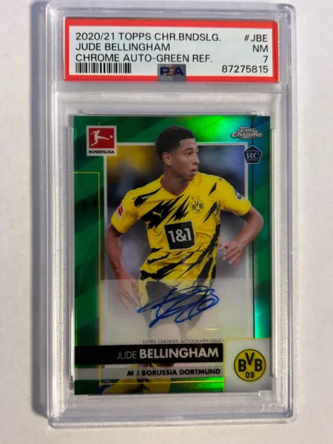 Topps Bundesliga Chrome 2020/2021 | Jude Bellingham | /99 Auto RC | PSA 7