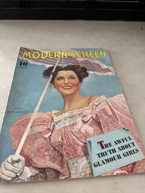 Modern Screen - Ann Rutherford - July 1940