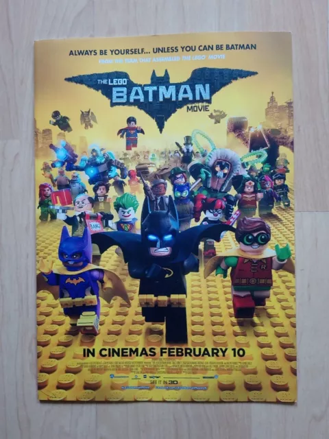 Lego Batman Movie Film Promotional A4 Puzzle Immaculate Condition Cineworld 2017