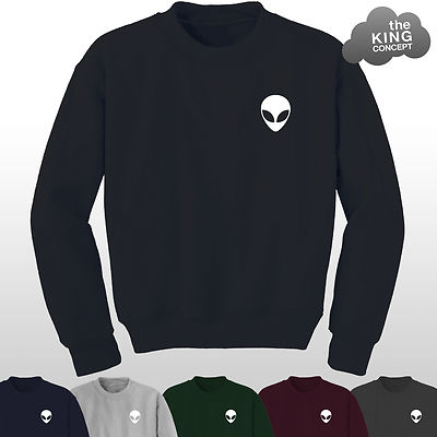 Bambini Pullover-Believe UFO ALIEN CARTOON-Felpa 
