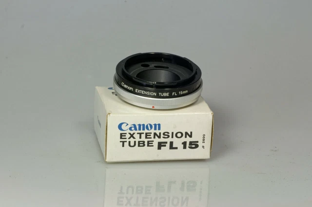 Canon Extension tube FL 15 avec boîte et notice pour Canon F1, FTb, Pellix