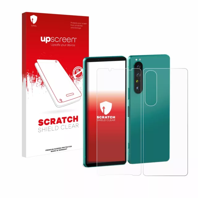 upscreen Pellicola Protettiva per Sony Xperia 1 V (Fronte+Retro) Protezione