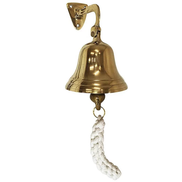 Schiffsglocke Nostalgie Messing Glocke Maritim Türglocke 9 cm