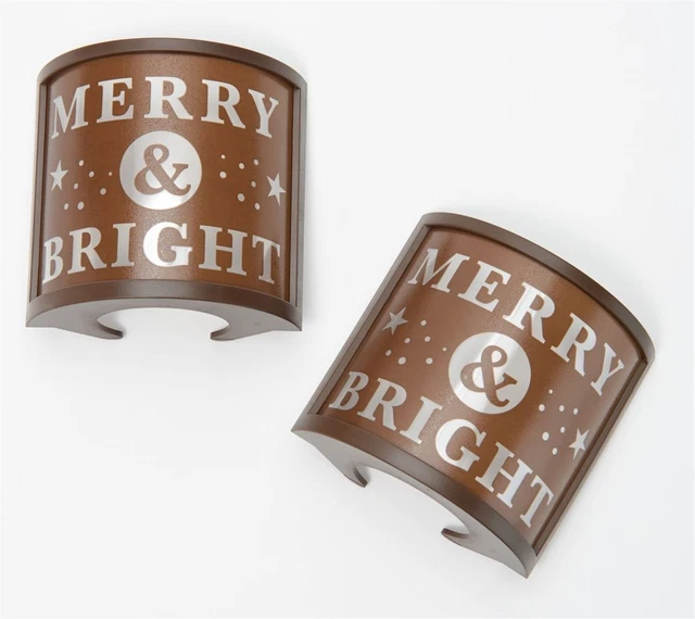Luminara S 2 Nightlight Shades (8) Decorative Inserts Bronze # H220624