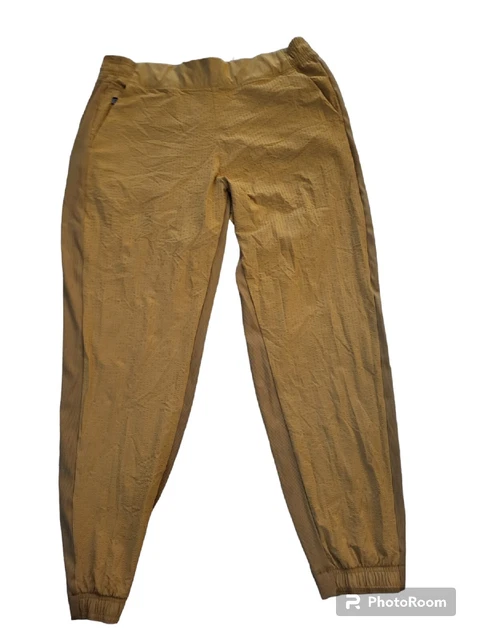 Athleta Textured Brooklyn Jogger Pants Tuscan Gold Size 6 T Tall