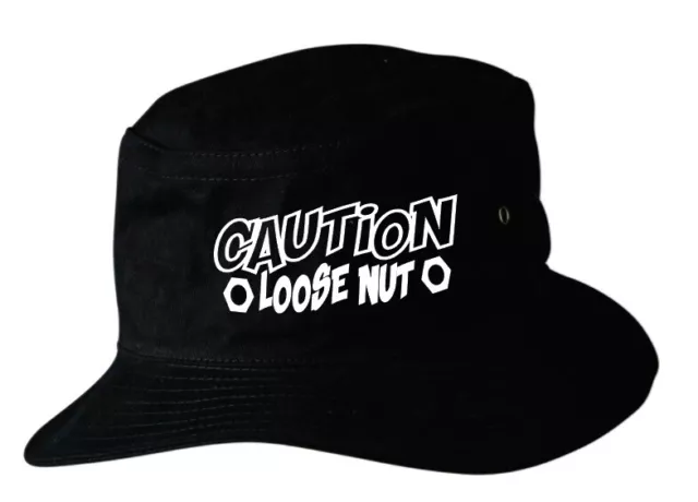 JDM 4X4 UTE CAR DRIFT CAUTION LOOSE NUT FUNNY RUDE Bucket Hat L/XL Large