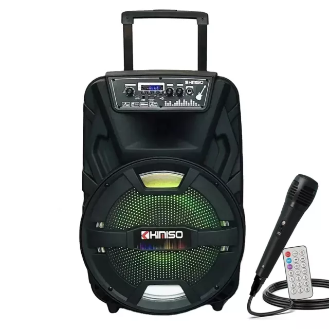 Altoparlante BLUETOOTH portatile cassa amplificata microfono karaoke 12" USB SD