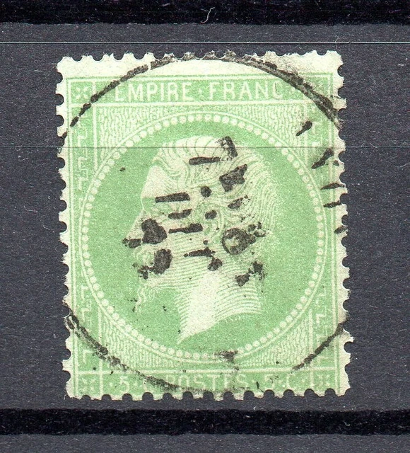 timbre France  oblitéré Napoléon n°35 côte 230€  scans recto/verso