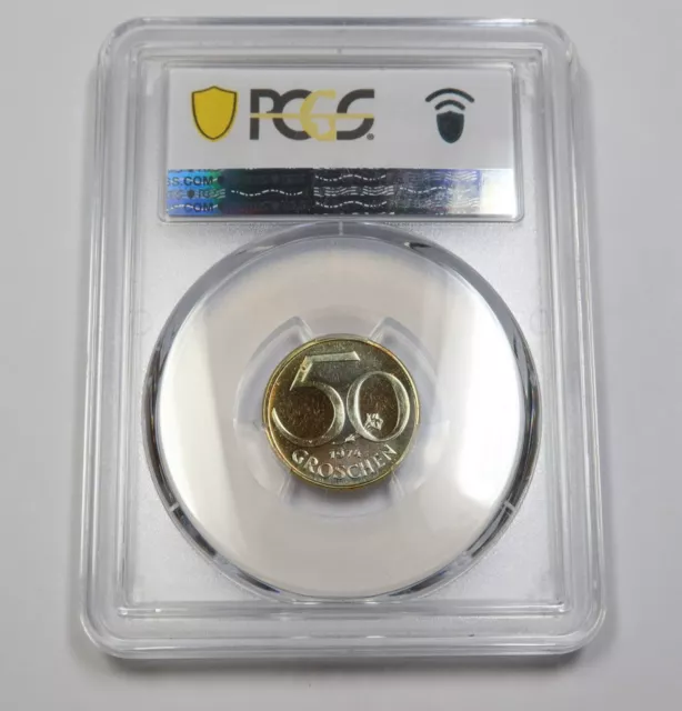 1974 PCGS PR65 PROOF | AUSTRIA - 50 Groschen Coin #39909A 2