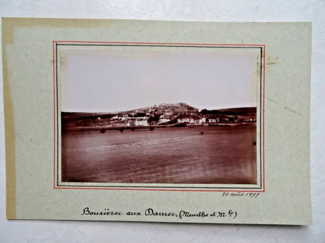 ORIGINAL PHOTOGRAPH 1897 BOUXIERE AUX LADIES Pres DE NANCY Meurthe et Moselle