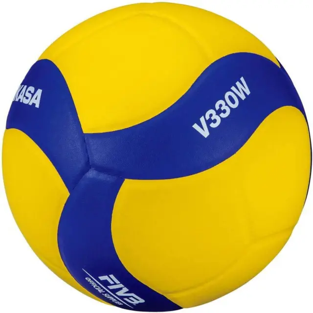 Mikasa V330W Volleyball Workout Ball Men's Size 5 Blue Yellow