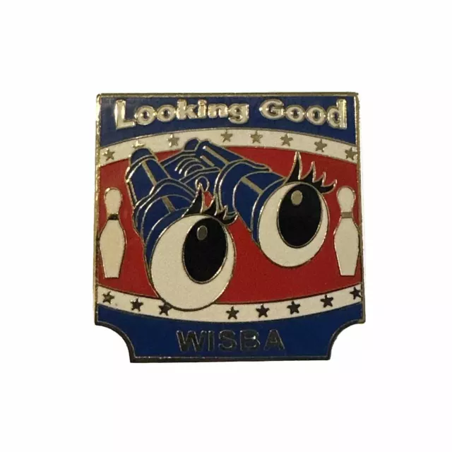 Looking Good WISBA Bowling Lapel Pin Vintage