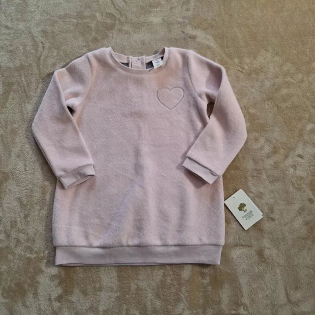 NWT Tucker Tate Sweater Girls 24 Months Pink Soft Long Sleeve Sweater Heart