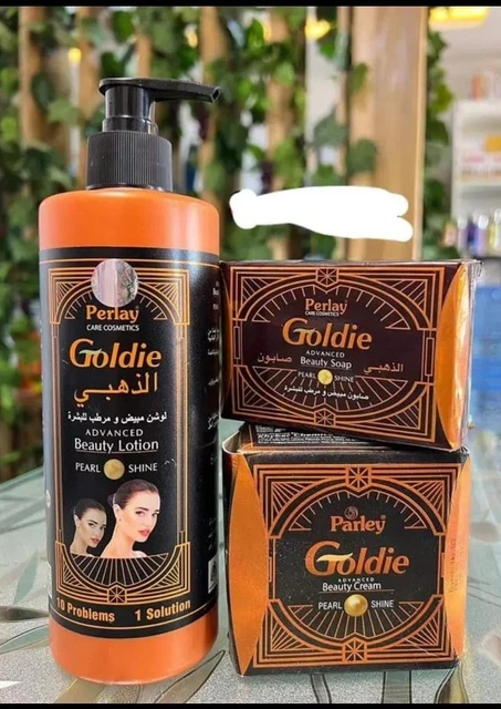Sérum Visage Goldie Perley – Éclaircissant, Anti-taches, Anti-âge – Neuf Sous Emballage