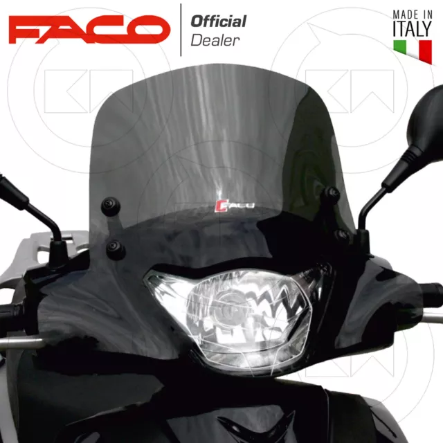 FACO CUPOLINO PARABREZZA BASSO FUME' SCURO PER HONDA SH 125 - 150 ie 2009 2010