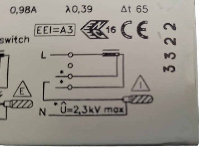 Helvar Elektronisches Vorschaltgerät EL2x70s Für 2x T8 Leuchtstofflampen 70W | 220-240V | CE-geprüft, Energy Saving