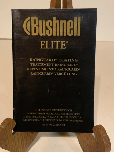 2002 Bushnell Elite Riflescope Instructions