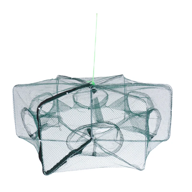 Filet de pêche pliable Piège Cast Dip Cage Poisson Crevettes Crevettes Net 6