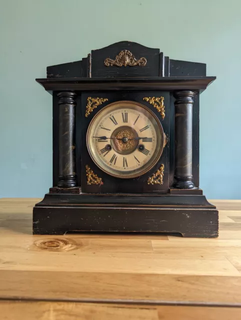 Vintage Wurttemberg 14 Day Strike Mantel Clock HAC