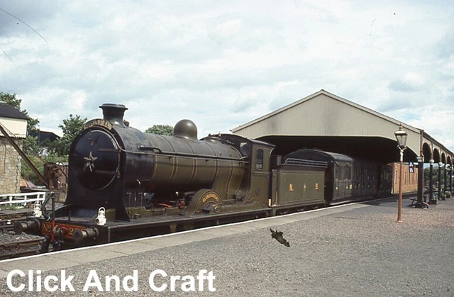 35 mm Slide BR British Railways Dampfzug NBR 256 Glen Douglas