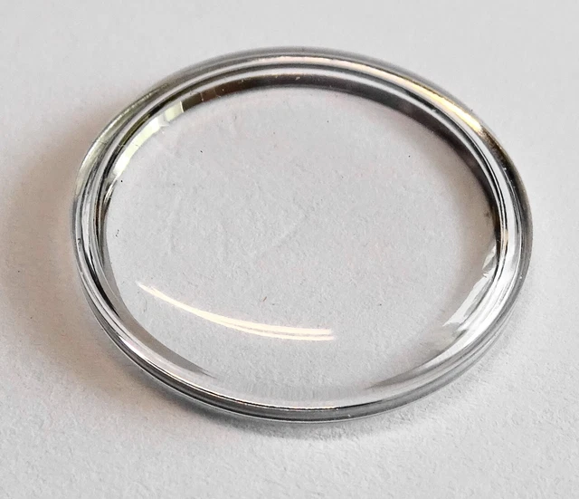 VERRE MONTRE DIAM. 22 mm BAGUE CHROMEE FRETTE PLONGEE