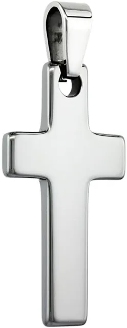 Tungsten Carbide High Polished Cross Pendant Excellent Quality 1 5/8 inches Long