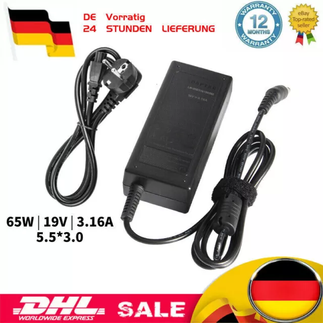 Ladegerät Netzteil 19V 3.15A 60W für Samsung NP-R560 NP-R730 Laptop Ladekabel