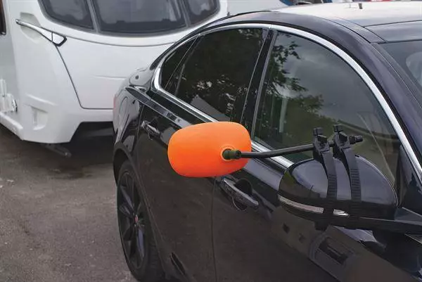 Leisurewize Neon Orange Rock Steady Caravan Trailer Towing Mirrors for Car PAIR