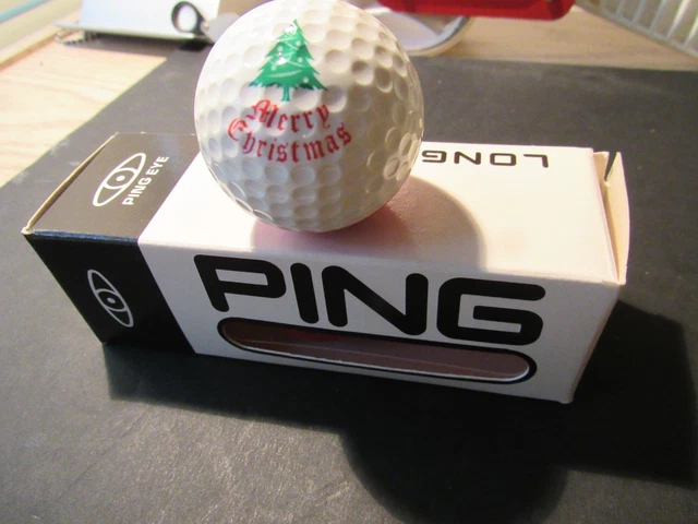 【未使用品】PING GOLFBALL merry Christmas Rare PING eye 2 Christmas Golf Ball