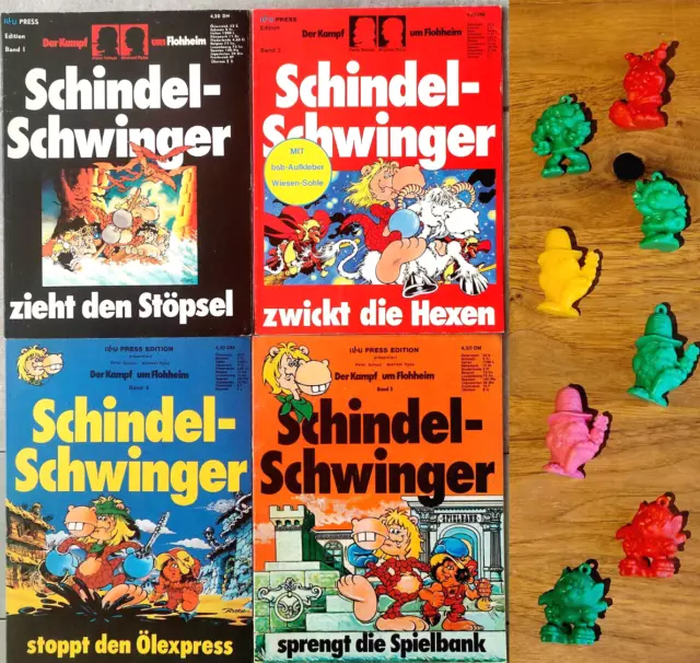AUSWAHL vintage Comic Figur Schindel-Schwinger Flohheim Kultserie Rarität 1970er