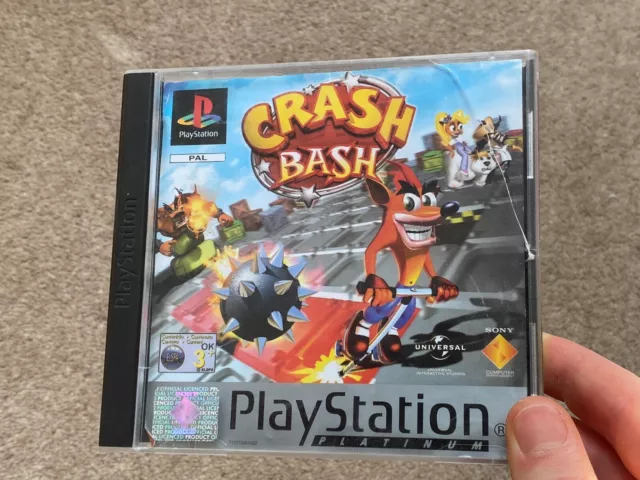 Crash Bash Platinum (Sony PlayStation 1, 2001) PAL NON-WORKING