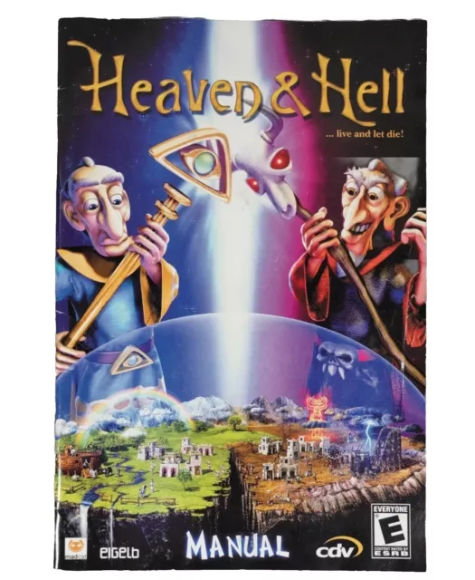 Heaven & Hell ... Live and Let Die!  PC Game - Manual ONLY (no game) - RARE