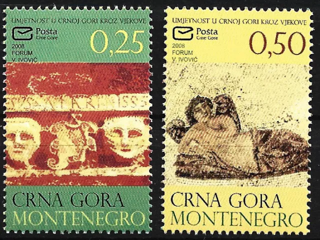 Montenegro - Kunst Satz postfrisch 2008 Mi. 179-180