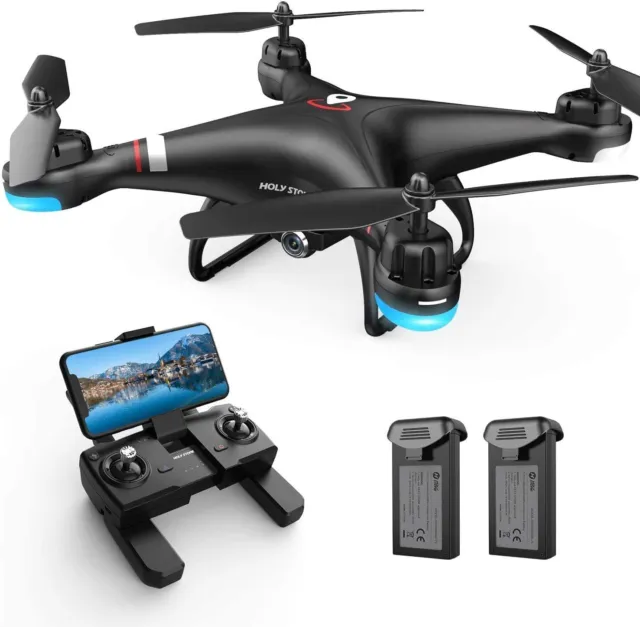Drone Gps Con Telecamera Professionale Per Esperti 1080P Hd Live A 2 Batterie