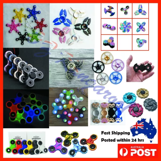 Hand Spinner Spinners Tri-Fidget Ball 3D Printed Focus Toy ADHD kids Adult Metal