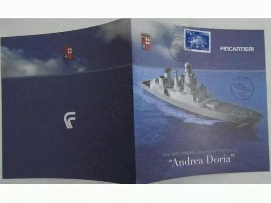 Annullo Filatelico Postale Francobollo Varo Nave Doria Marina Militare