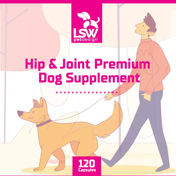 Dog Hip & Joint Supplement Tablets For Joint Mobility And Arthritis UK Made