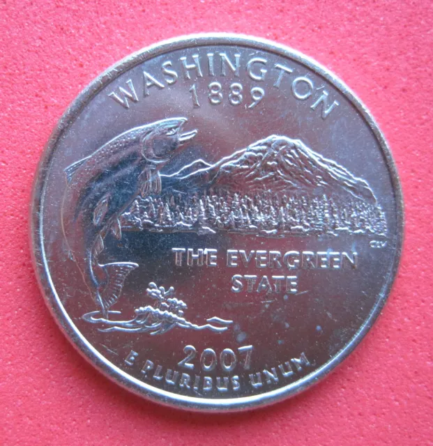 USA    B/UNC  USA    STATE QUARTER    2007  "WASHINGTON" Mint D