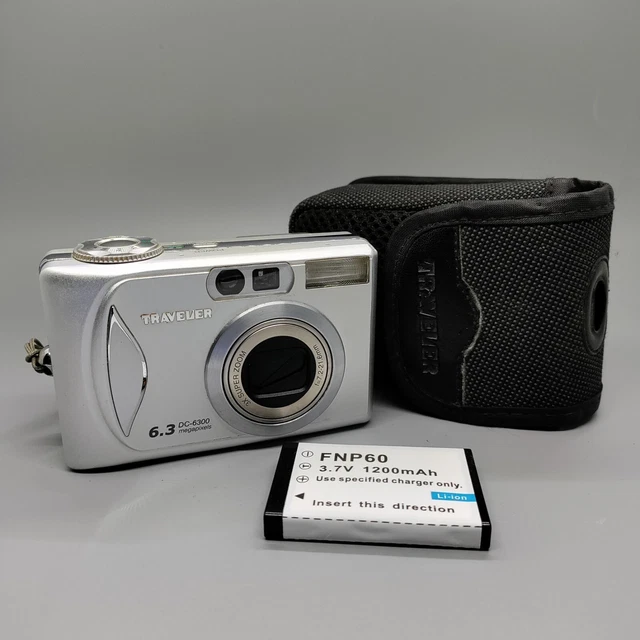 Traveler DC-6300 6.3MP Compact Digital Camera Silver Tested