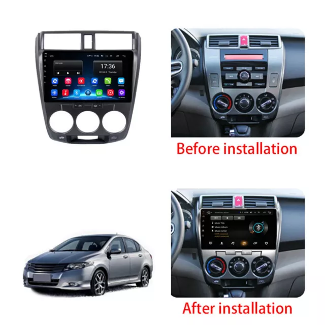 10'' Android 10.0 Car Radio Stereo GPS Wifi FM For Honda City 2008-2014 2G 32G
