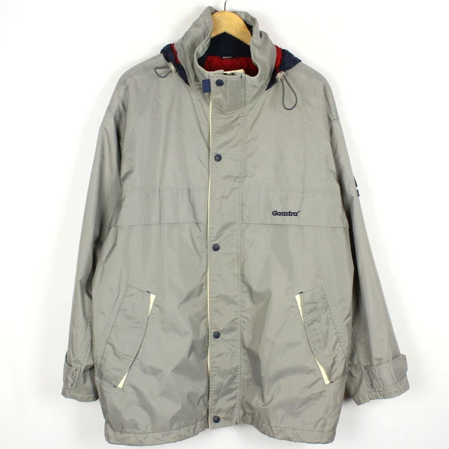 GAASTRA HOMME VESTE Taille L Gris Capuche Fermeture Eclair Nylon Poches Double EUR 56 29 PicClick FR