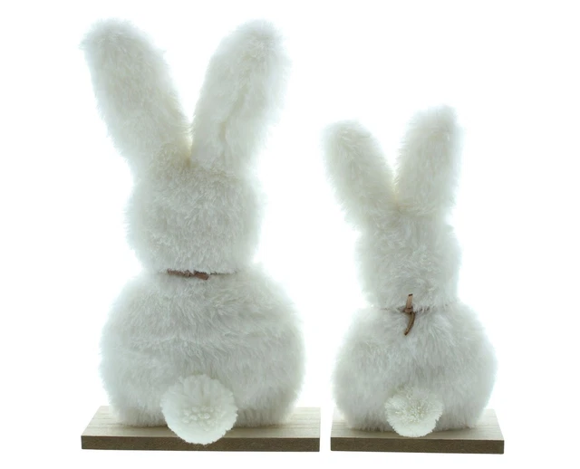 Salvare Set 2x Lepre " Morbido ",2er Set,Statua Decorativa Su 3
