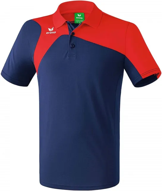 ERIMA Kids Polo Shirt Jersey Sports Shirt Club 1900 2.0 Size 164 Navy/Red