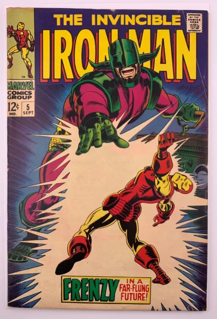 Iron Man #5 vs Cerebus - Very Good/Fine 5.0 - Glossy/Sharp - Soiling Inner Cover