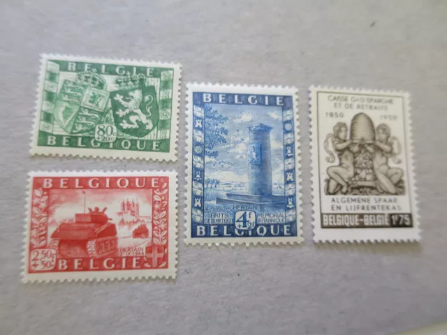 BELGIQUE n° 823-825,826 neufs** tb c 17 €  /dt7855