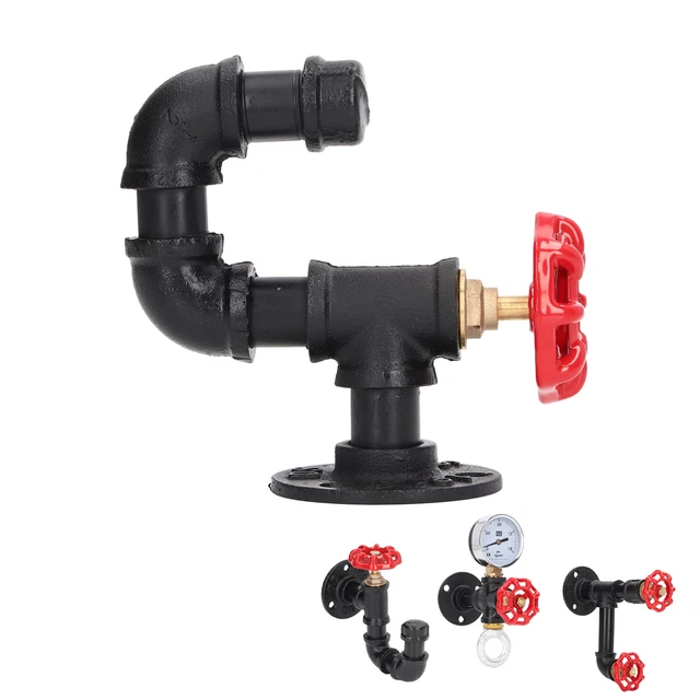 Industrial Pipe Coat Hook Rack Heavy Duty Hat Robe Towel Wall Mounted Holder