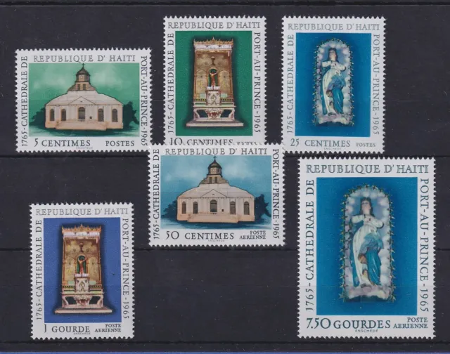 1969 Haiti Cathedral of Port-au-Prince Mi. No. 840-845 Set of 6 Values **