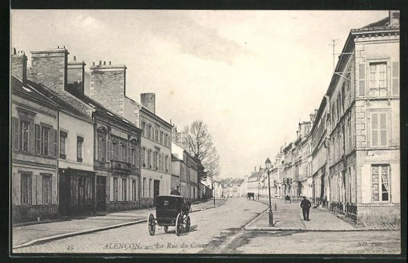 CPA Alencon, La Rue du Cours