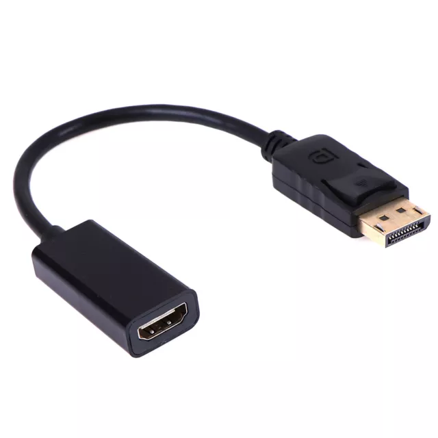 DP Display Port Male To HDMI Female Cable Converter Adapter U#DC 2