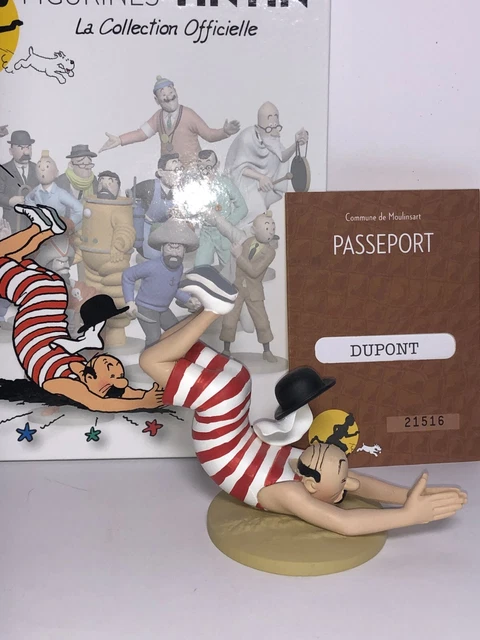 FIGURINE TINTIN COLLECTION officielle n°55 Dupont en baigneur - Résine EUR 24,99 - FR